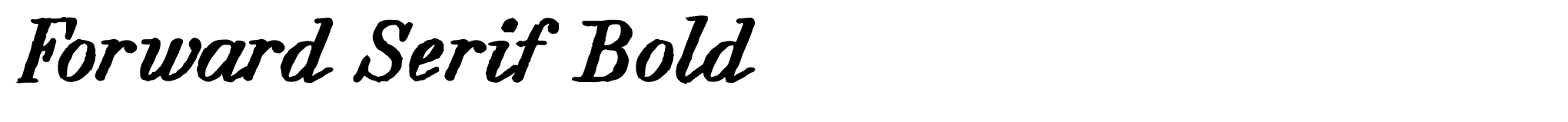 Forward Serif Bold image